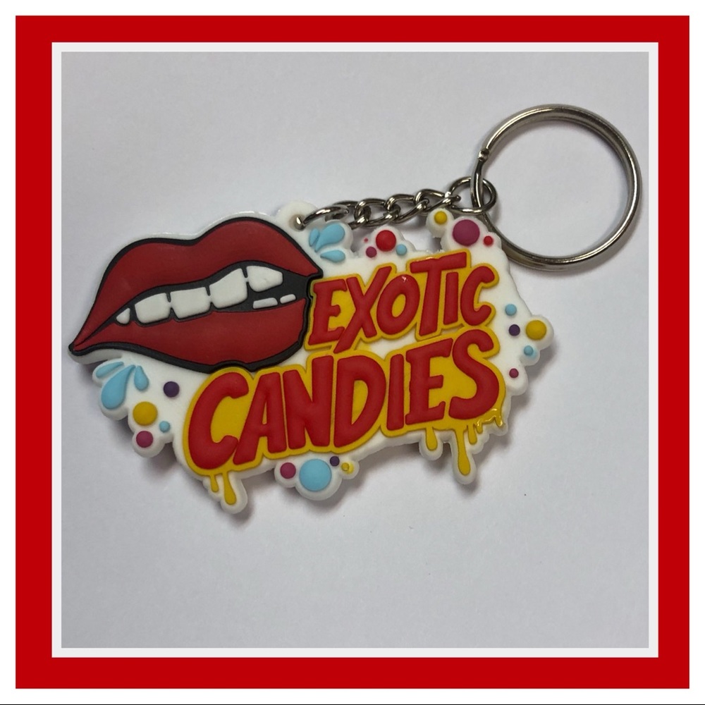 (THREE)EXOTIC CANDIES KEY CHAIN